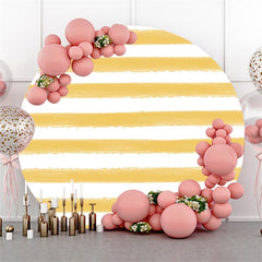 Pink Koala Flowers Butterfly Themed Round Backdrop