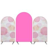 Lofaris Light Pink Pattern Theme Hot Birthday Arch Backdrop Kit