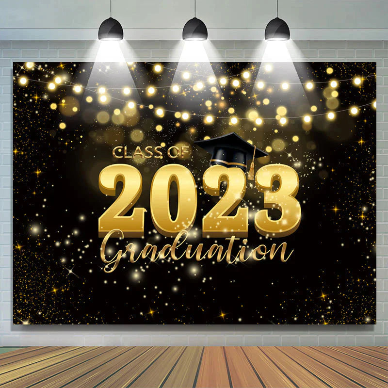 Lofaris Lighting Bokeh Class Of 2023 Graduation Backdrop