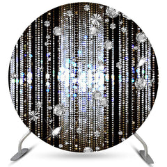 Round Disco Gender Reveal Party Baby Shower Backdrop