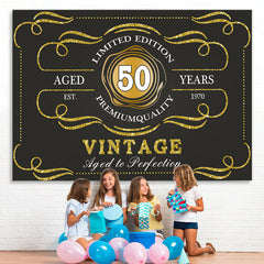 Lofaris Limited Edition 50 Premium Quality Birthday Backdrop