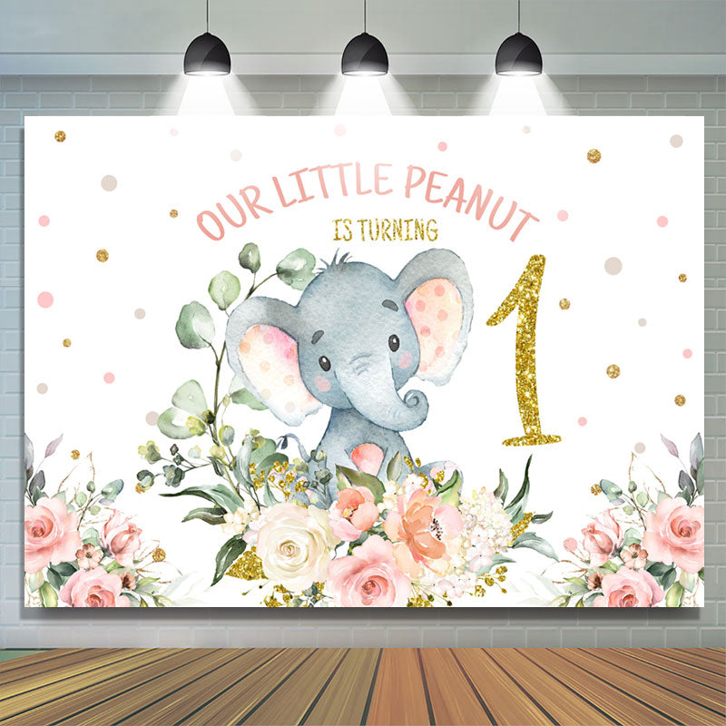 Lofaris Litter Peanut Is Turning One Birthday Backdrop