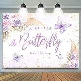 Lofaris Little Butterfly Is On The Way Baby Shower Backdrop