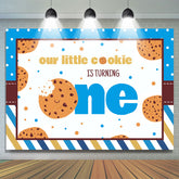 Lofaris Little Cookie Is Turning One Cute Birthday Backdrop
