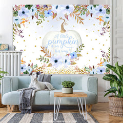 Lofaris Little Pumpkin On His Way Halloween Baby Shower Backdrop