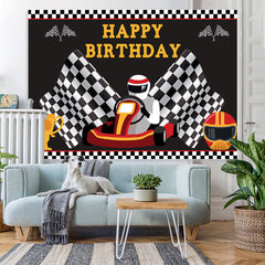 Lofaris Little Racing Driver Trophy Happy Birthday for Boy