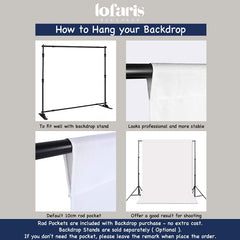 Lofaris Abstract Textured Black Round White Photo Portrait Backdrop