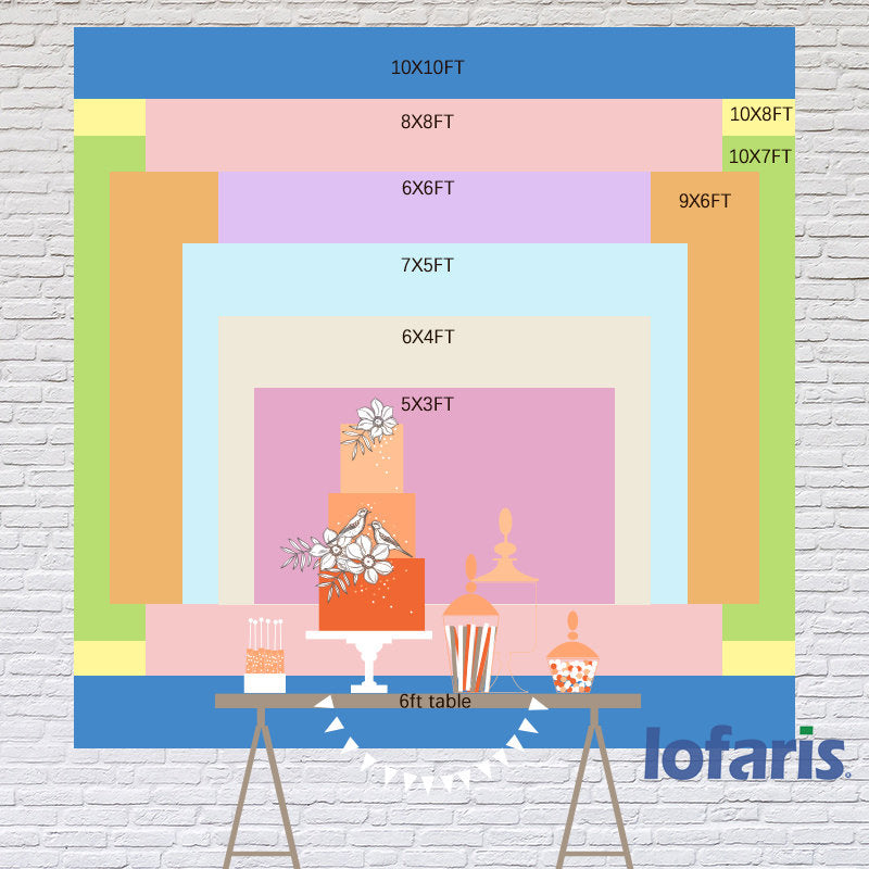 Lofaris Simple High Five Happy Birthday Backdrop For Kids