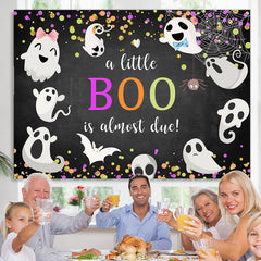 Lofaris Lovely And Cute Ghosts Halloween Themed Baby Shower Backdrop