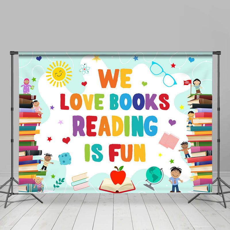 Lofaris Lovely And Simple Book Theme Back To School Backdrop
