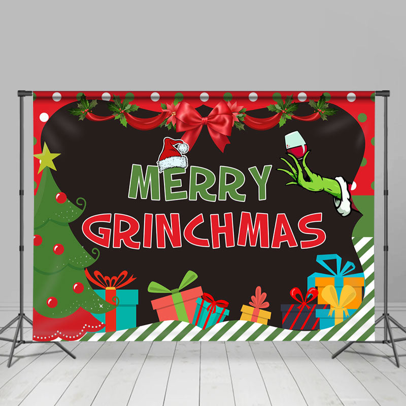 Lofaris Lovely And Ugly Merry Grnichmas Theme Party Backdrop