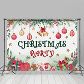 Lofaris Lovely Christmas Balls Gifts And Trees Holiday Backdrop