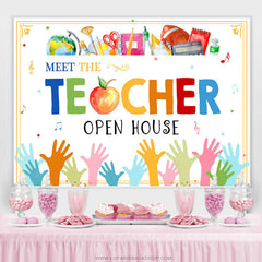 Lofaris Meet The Teacher Open House Back To School Backdrop