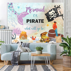 Lofaris Mermaid or Pirate Baby Shower Photoshoot backgruond