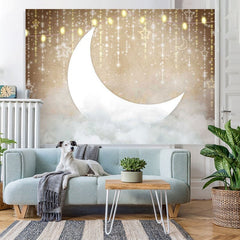 Lofaris Star Moon Clouds Party Baby Shower Backdrop