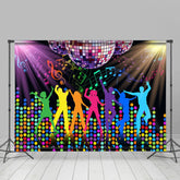 Lofaris Musical And Colorful Dot At Night Themed Dance Backdrop
