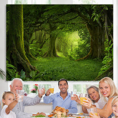 Lofaris Mysterious And Quiet Forest Jungle Spring Backdrop