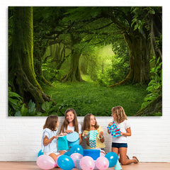 Lofaris Mysterious And Quiet Forest Jungle Spring Backdrop