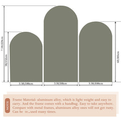 Lofaris Nature Simple Wood Double Sided Party Arch Backdrop Kit