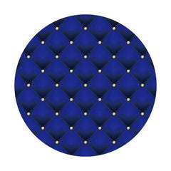 Lofaris Navy Blue Gold Dot Circle Happy Birthday Backdrop