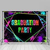 Lofaris Neon Color Graffiti Graduation Backdrop For Party