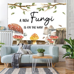 Lofaris New Fungi Is On The Way Gender Reveal Baby Shower Backdrop