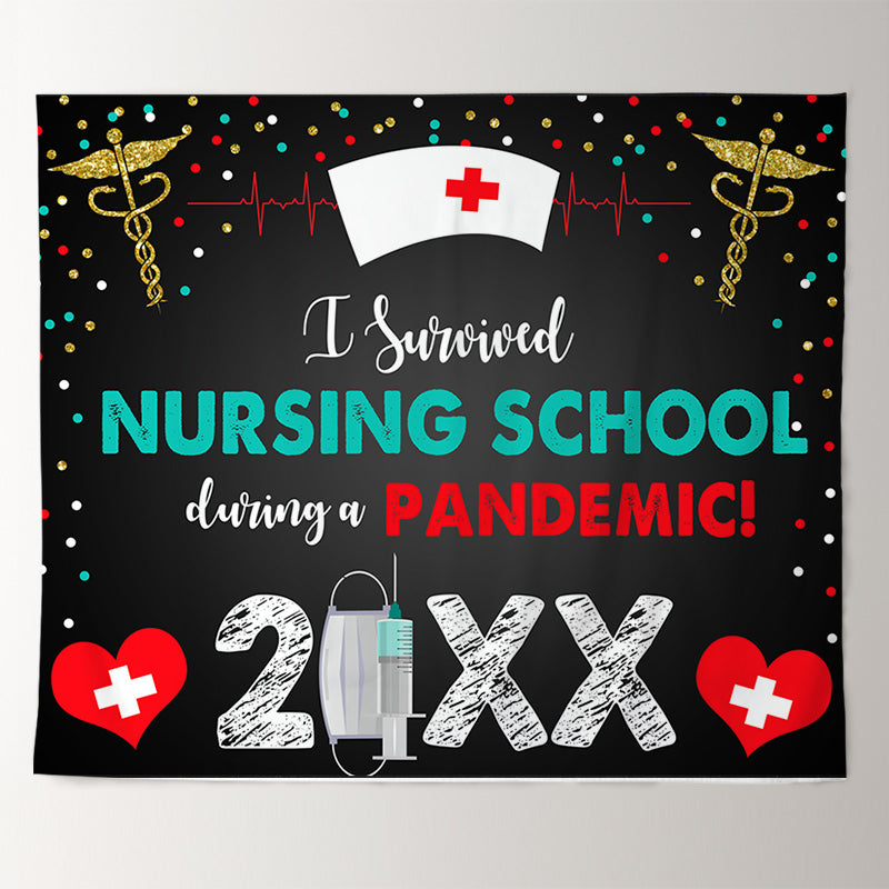 Lofaris Nurse Graduation Party Backdrop for 2022 Photo Booth