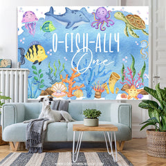 Lofaris O Fish Ally One Under The Sea Birthday Backdrop