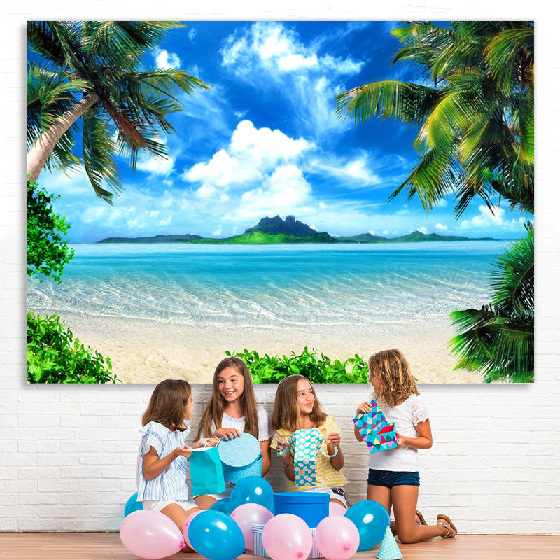 Lofaris Ocean Scene Photoshoot Backdrops Vinyl on Seaside