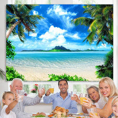 Lofaris Ocean Scene Photoshoot Backdrops Vinyl on Seaside