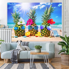 Lofaris Ocean Sunshine Pineapple Photoshoot Backdrop for Kids