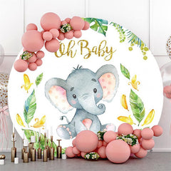 Red And Silver Princess Baby Shower Circle Backdrop