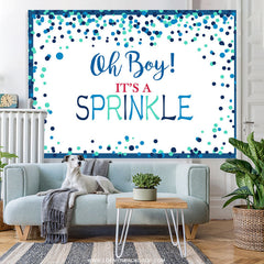 Lofaris Oh Boy Its A Sprinkle Simple Baby Shower Backdrop