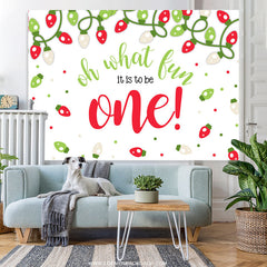Lofaris Oh What Fun It Is To Be One Happy Birthday Backdrop