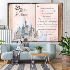 Lofaris Once Upon A Time Castle Storybook Birthday Backdrop