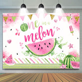 Lofaris One in A Melon Summer Watermelon 1st Birthday Backdrop