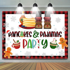 Lofaris Pancakes And Pajamas Hot Winter Christmas Backdrop