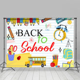Lofaris Pencil Stationeries Notebook Back To School Backdrop