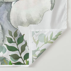 Lofaris Personalized Animal And Leaves Baby Shower Backdrop Banner