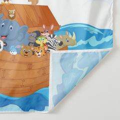 Lofaris Personalized Animals On A Boat Birthday Backdrop