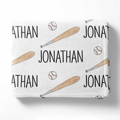 Lofaris Personalized Baseball Blanket With Name For Kid Gift