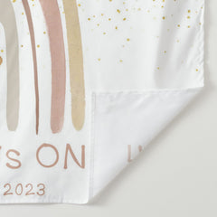 Lofaris Personalized Boho Rainbow Birthday Backdrop Banner