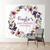 Lofaris Personalized Booth Flowers Baby Shower Backdrop