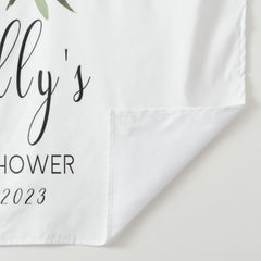 Lofaris Personalized Botanical Baby Shower Backdrop Banner