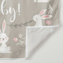 Lofaris Personalized Bunny Rabbit Oh Baby Shower Backdrop
