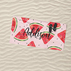 Lofaris Personalized Cartoon Picture Name Kids Summer Beach Towel
