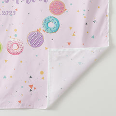 Lofaris Personalized Colored Doughnuts Baby Shower Backdrop