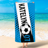 Lofaris Personalized Differ Ball Sports Cool Beach Towel