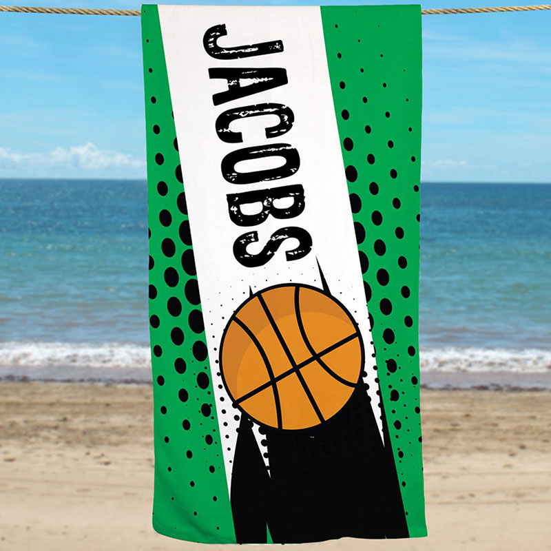 Lofaris Personalized Differ Ball Sports Cool Beach Towel