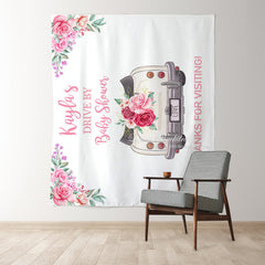 Lofaris Personalized Drive Through Bridal Shower Backdrop
